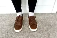 A close-up of a person