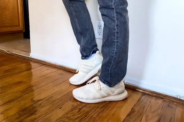 A close-up of a person