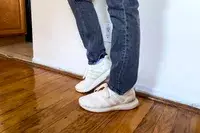 A close-up of a person