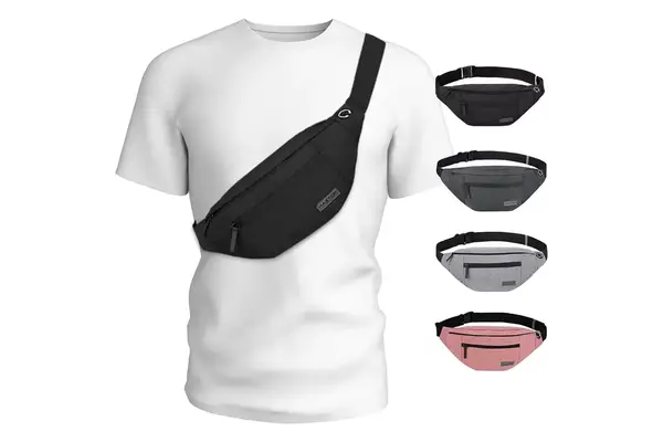 Amazon MAXTOP Large Crossbody Fanny Pack with 4-Zipper 