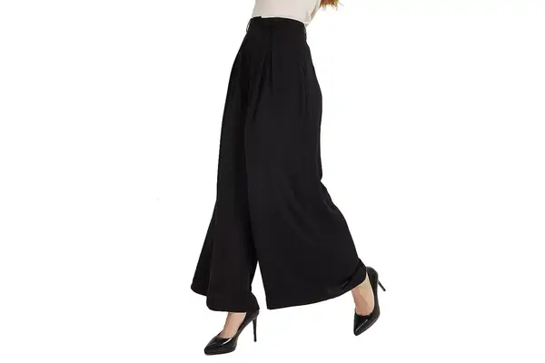 Amazon Tronjori Women High Waist Casual Wide Leg Long Palazzo Pants Trousers