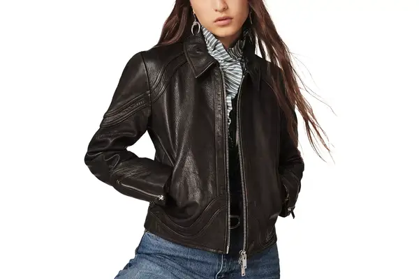 Ba&sh CONSTANCE short zipped jacket