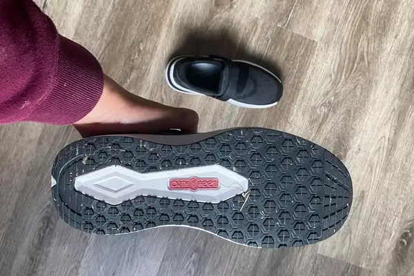 The treads on the bottom of the Orthofeet Women