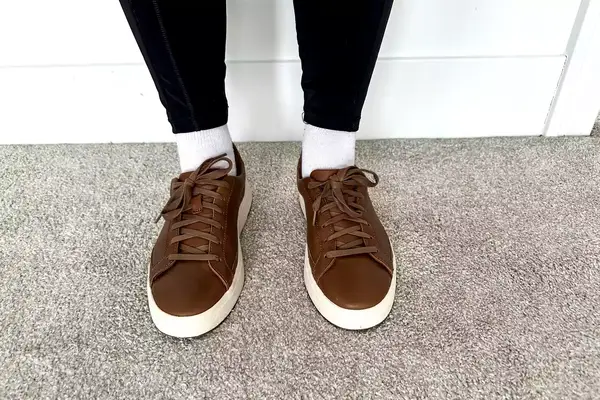 A close-up of a person