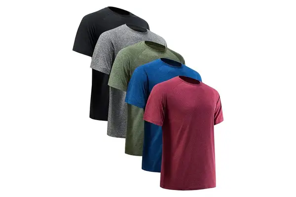 Workout Shirts For Men Short Sleeve Quick Dry Athletic Gym