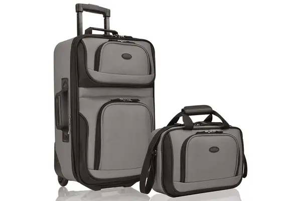 Amazon U.S. Traveler Rio Rugged Fabric Expandable Carry-on Luggage Set