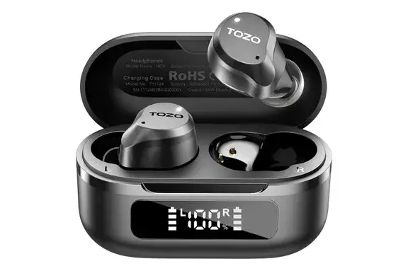 Amazon TOZO Hybrid Active Noise Cancelling Wireless Earbuds