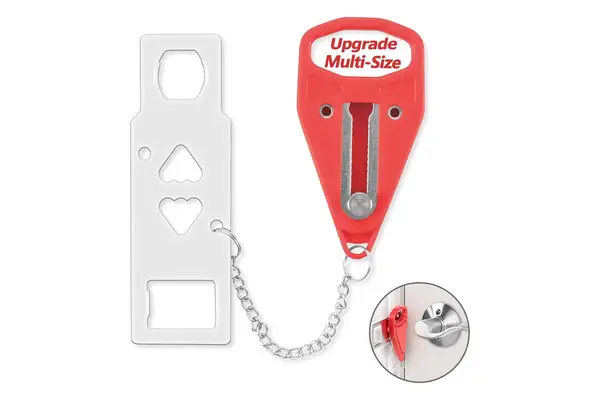 AceMining Portable Door Lock Home Security Door Lock Travel Lockdown Locks for Additional Safety and Privacy Perfect for Traveling Hotel Home Apartment College