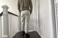 The back of a person wearing the lululemon License to Train Jogger