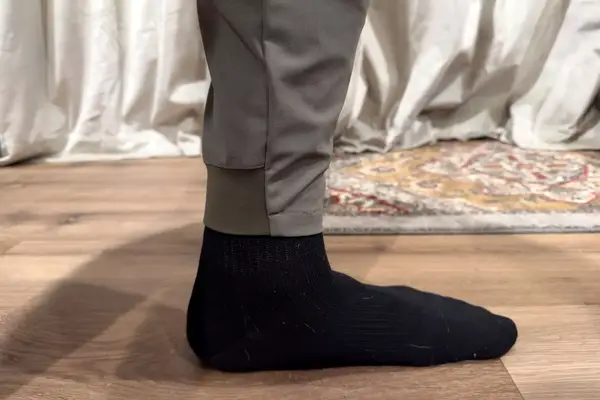 A close-up of a person