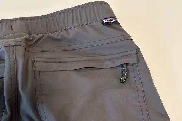 The zippered pocket on the back of the Patagonia Men