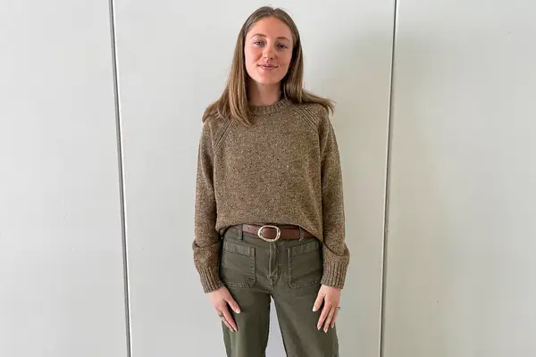 A person wearing the Finisterre Farne Women