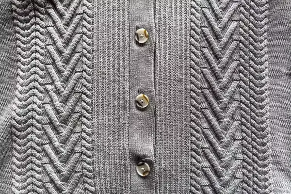 A close up of the Quince Australian Merino Wool Collared Cable Cardigan