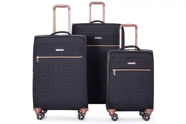 Walmart Travelhouse 3 Piece Luggage Set Softside Expandable Lightweight Suitcase