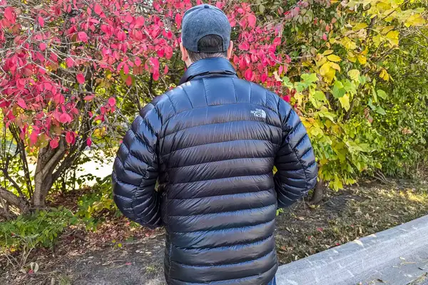 The back of the North Face Men’s Summit Series Breithorn Jacket