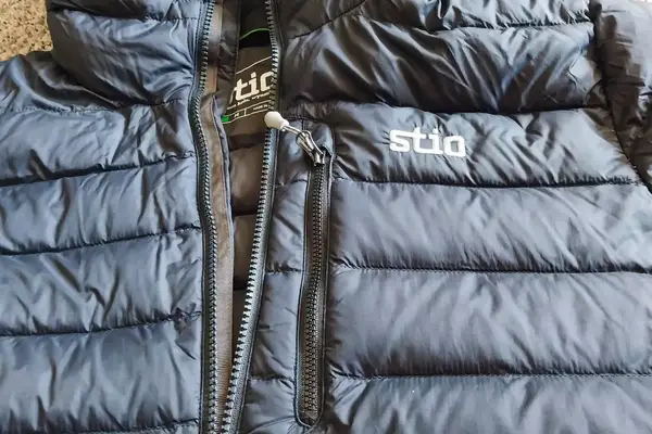 The zippered pocket on the Stio Men