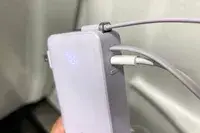 A close up of the ports on the Anker Nano 3-in-1 Portable Power Bank