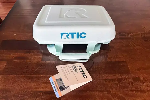 The RTIC 6-Can Everyday Cooler with the tags on