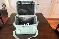 The RTIC 6-Can Everyday Cooler open on a table