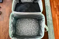 Ice inside the open RTIC 6-Can Everyday Cooler