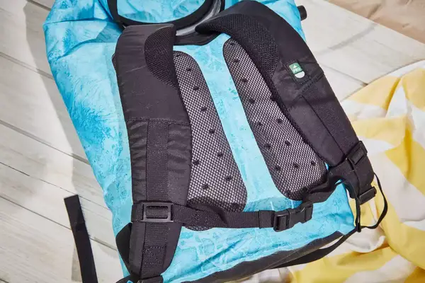 The Stanley The All Day Julienne Max 30-Can Cooler open showing the gingham liner