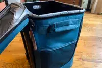 The handles on the side of the Coleman Chiller 42-Can Soft-Sided Portable Cooler with Wheels