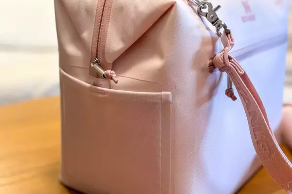 The side pocket on the Stanley The All Day Julienne Max 30-Can Cooler