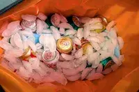 Drinks and ice in the Engel HD30 Heavy-Duty Soft-Sided Cooler Bag