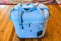 The Hydro Flask 20L Carry Out Soft Cooler Travel Bag with the tags on