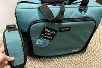 The Igloo Latitude Snapdown 36-Can Cooler Bag with the tags on