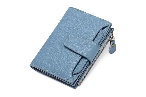 FALAN MULE Small Wallet for Women Genuine Leather Bifold Compact RFID Blocking