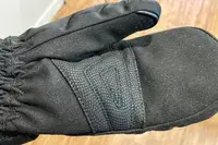 The textured fabric on the Snow Deer Heated Mittens