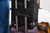 The strap on the back of the Samsonite Theorym Underseater