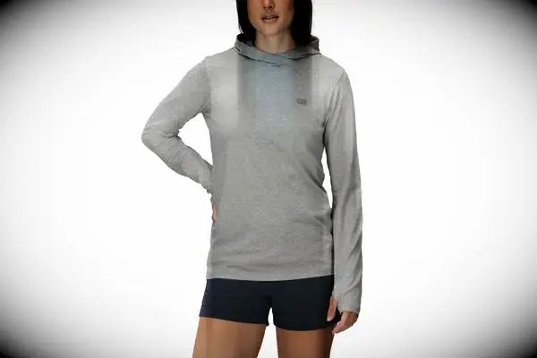 The zipper on the Portland Gear Cloudburst Hoodie