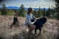 A person wearing the Outdoor Research Women