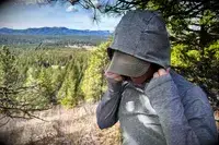 A person wearing the Outdoor Research Women