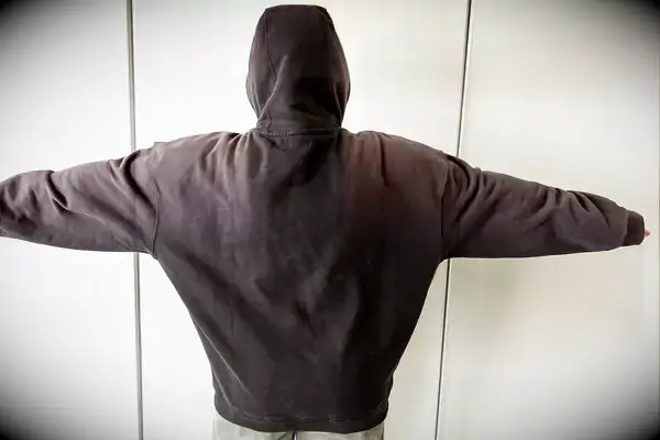 A person wearing the Adanola ADA Oversized Hoodie