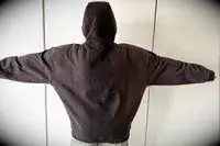 A person wearing the Adanola ADA Oversized Hoodie