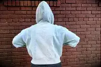 Photo of person wearing Aritzia Cozy Sweatfleece Boyfriend Boxy Zip Hoodie