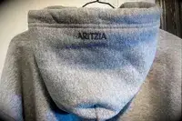 Photo of hood of Aritzia Cozy Sweatfleece Boyfriend Boxy Zip Hoodie
