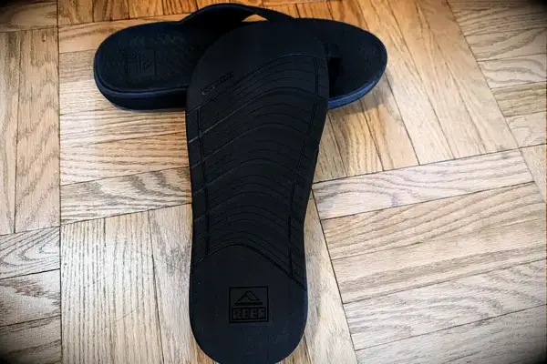 The treads on the bottom of the Reef The Deckhand sandals