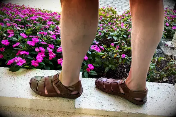 A person walks outside while wearing the PIKOLINOS Men