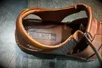 The brand name and logo on the sole of the PIKOLINOS Men