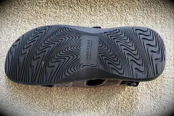 The treads on the bottom of the Dockers Men