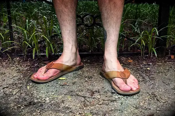 Person wearing Olukai Tuahine Flip Flop