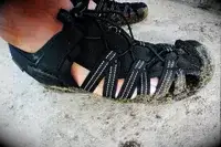 A close up of a person