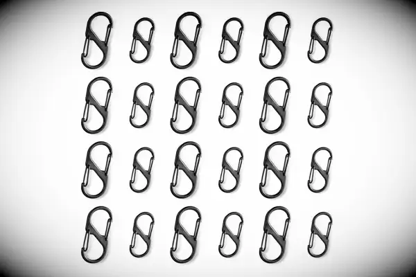  HIQUODIN 24 PCS S Carabiner Clip