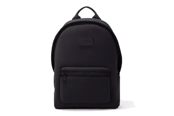 Hand holding a USB cord inside the Matein Travel Backpack 40L