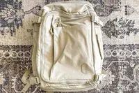 Photo of cream backpack