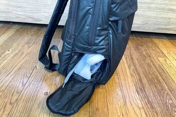 Photo of backpack with shoe compartment